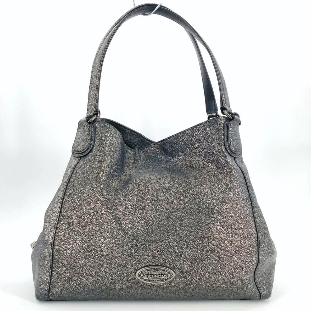 Coach pebble silver handbag shoulder bag